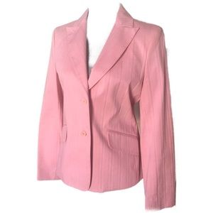 BCBG Classic Pink/Pinstriped Blazer, Medium